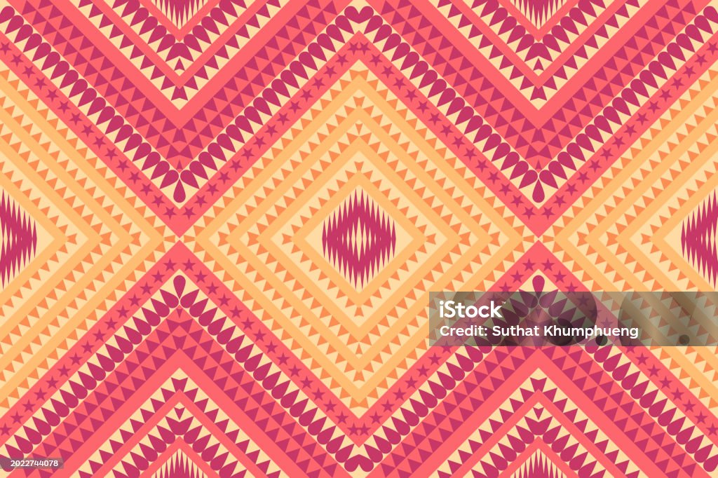 Exotic Pattern Triangular Pattern Ethnic Designs Geometric Shapes Triangular Stock Illustration ...