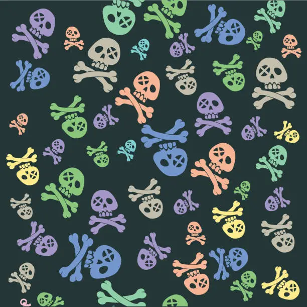Vector illustration of pirate pattern