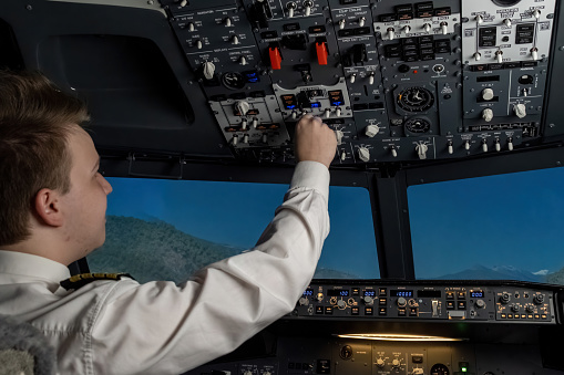 Captain ensures every aspect of dashboard calibrated. Pilot double-checks each setting on panel leaving no room for error