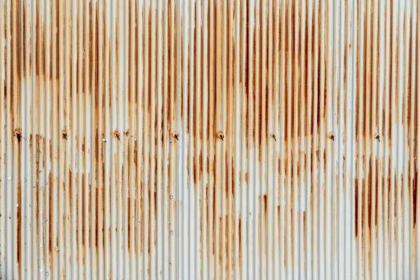 istock Rusty corrugated iron in an old factory 2022797908