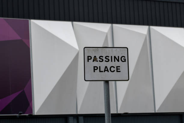 istock A white road sign stating Passing Place in black letters 2022805898