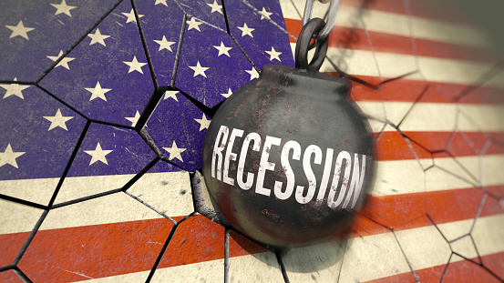 Symbolic image: Recession as a danger for the USA