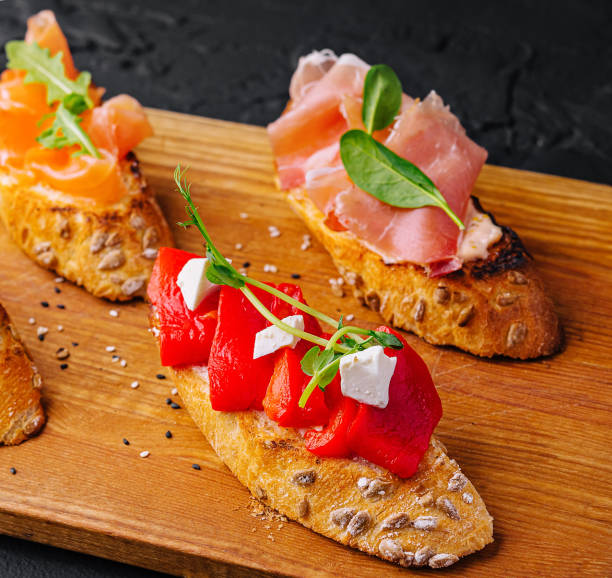 istock Appetizers italian antipasti snacks set 2022806344
