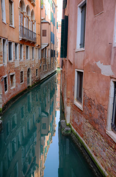 A classic scene of the iconic canals of Venice, Italy.