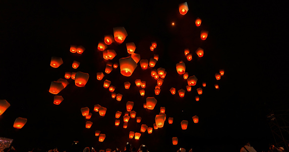 Taiwans Lantern Festival holds traditional sky lantern prayers in Pingxi, symbolizing good luck and peace in the New Year