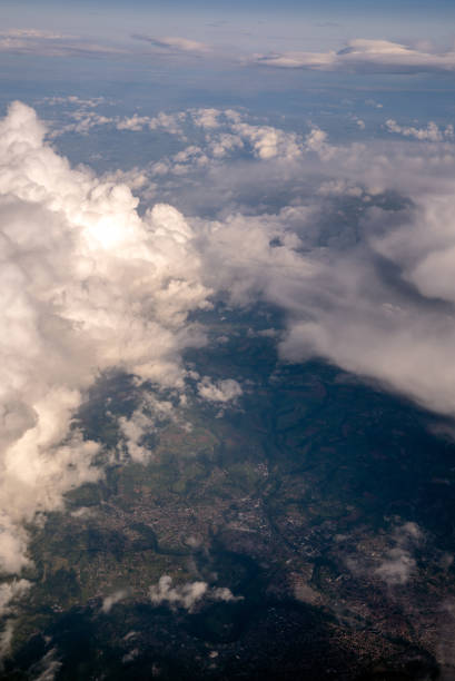 Photo taken on a plane, somewhere over Europe
