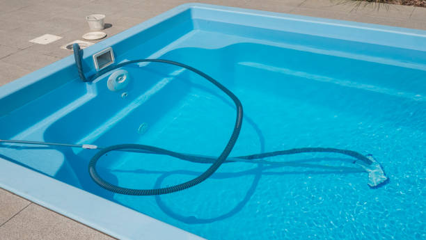 istock Swimming pool cleaning kit. Bottom vacuum cleaner 2022847793