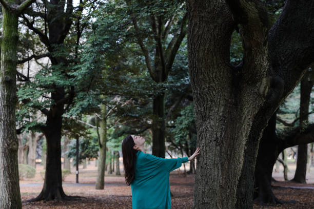 istock Young woman in the forest 2022874317