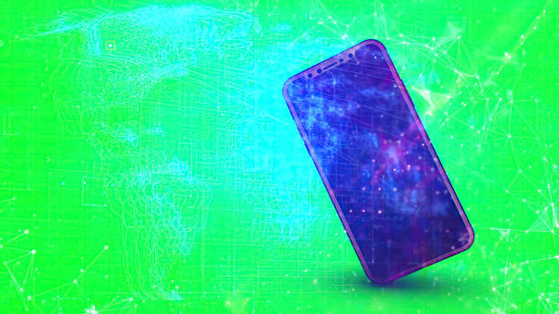 istock smartphone background in green screen and earth connections overlay 2022922322