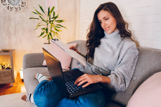 istock A business woman working at home 2022993892