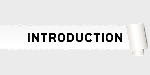 Introduction Backround Paper Ripped Gray Paper Background That Have Word Introduction Under Torn ...