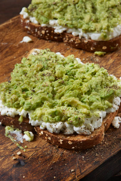 istock Cottage Cheese Toast with Creamy Avocado 2023008045