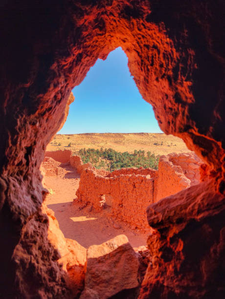 Rural landscape driving through Morocco . High quality photo