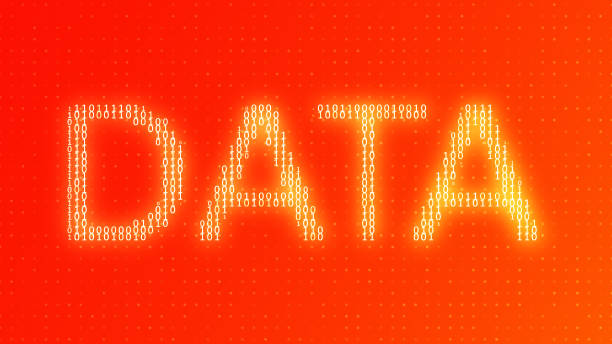 data text and abstract digital technology background. digital wireframe binary code graphic background. - binary code close up computer data imagens e fotografias de stock
