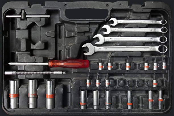 istock Set of wrenches in the tool box 2023060916