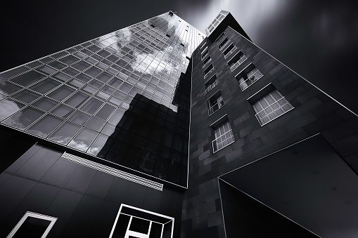 Black and white architecture