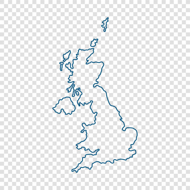 united kingdom map - flag welsh flag northern ireland flag republic of ireland stock illustrations