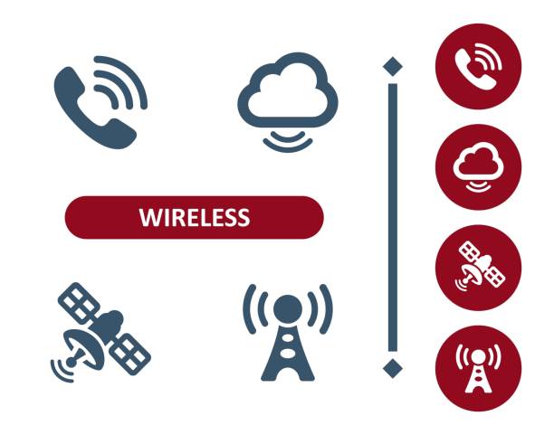 istock Wireless Icons. Signal, Phone Call, Telephone, Cloud Computing, Satellite, Radio Tower, Communication Icon 2023069982