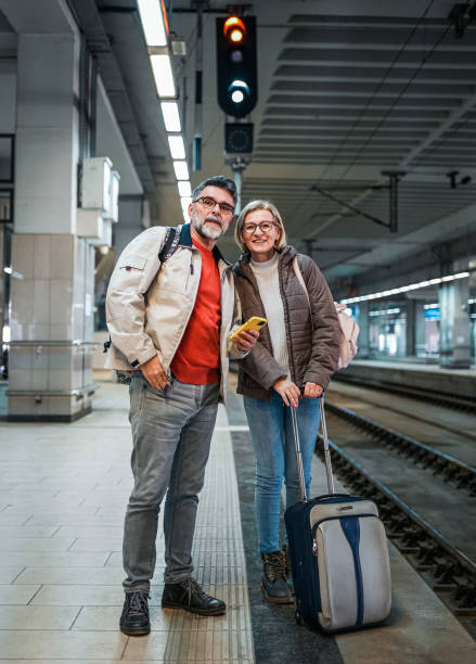istock Mature couple waiting for their subway 2023075246