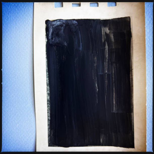 istock Old Photograph with Black Paint 2023076826
