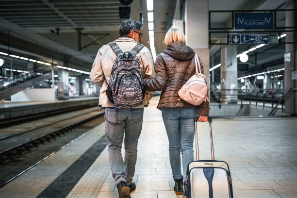 istock Mature couple at subway station 2023077345
