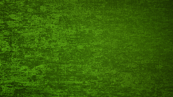 luxury antique opulent fabric wall in green color tone. polished metallic wall texture use as background with blank space for design. shiny dark green grunge wallpaper.