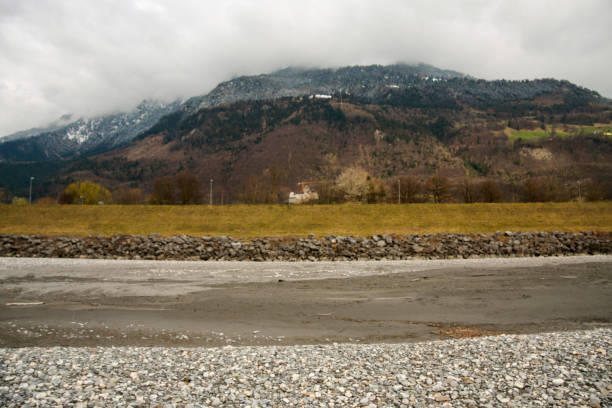 River Rhine, Vaduz, Liechtenstein