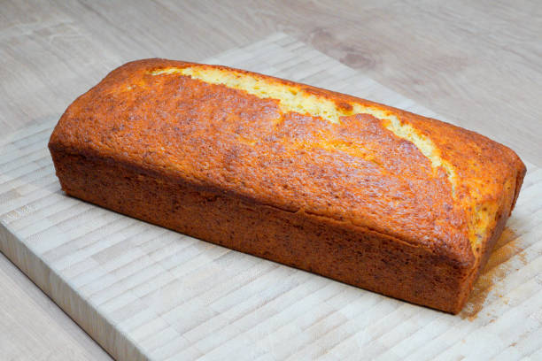 istock Banana bread on wooden board 2023121198