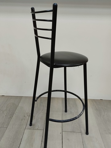 high bar stools in a cafe