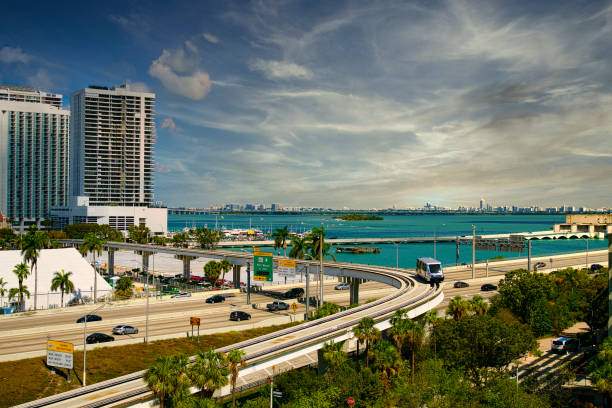 Driving alone in Brickell Miami