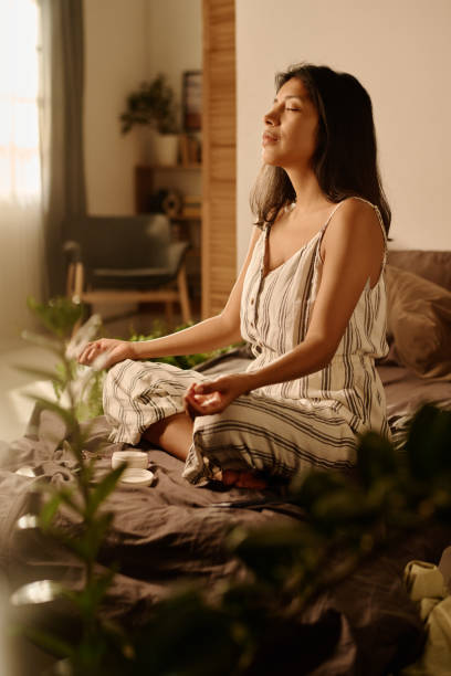 istock Enjoying yoga practice in the morning 2023159327