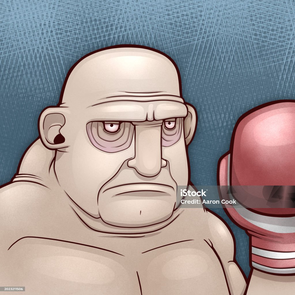 Boxers Getting Angry Bald Angry Boxer Stock Illustration - Download Image Now - Adult ...