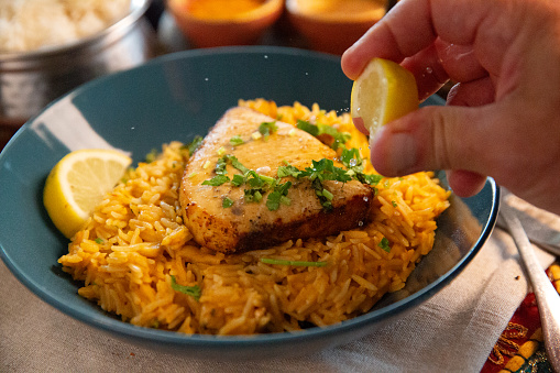Cooked with dry spices, served with Saffron Pulav