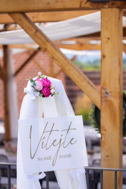 istock welcome to our wedding in Czech language 2023355272