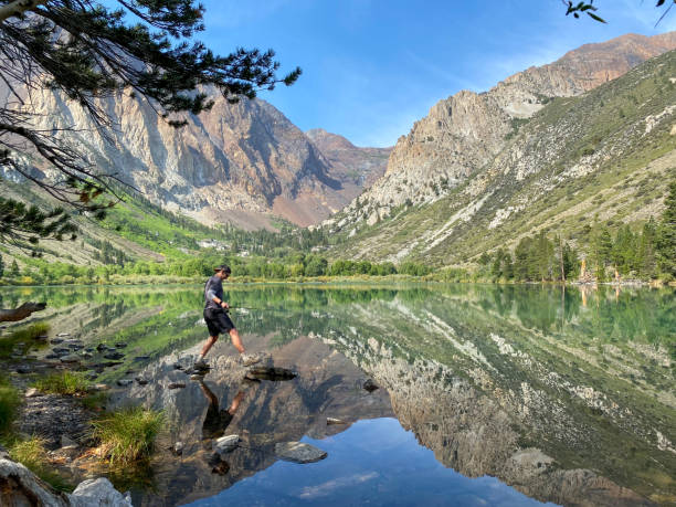 beautiful high Sierra lake in California