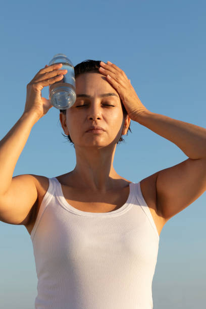 istock Female is  trying to cool down 2023390988