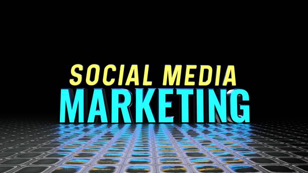 Social Media, E-Commerce Visual Design, Social Media Images. 3D rendering.