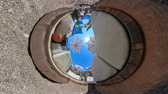 Sun Lounger and Parasol, Little Planet Format