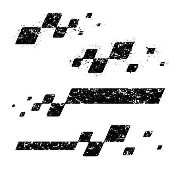 illustrations, cliparts, dessins animés et icônes de lignes de design à carreaux sport - faire la course