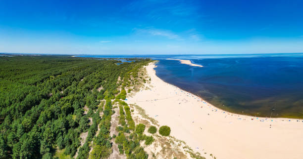 baltic seaside near mikoszewo city - poland - mikoszewo zdjęcia i obrazy z banku zdjęć