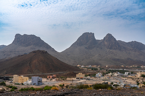 Typical desert village on the way through Wadi Bani Awf—one of Oman’s most picturesque valley.