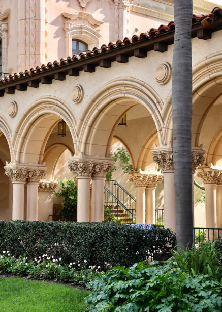 istock Vintage colonnade surrounds the formal garden 2023546247