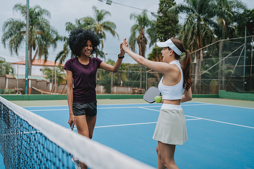 Pickleball celebrating point