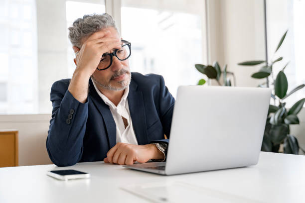 istock Mature gray-haired 60s businessman in formal wear 2023726321