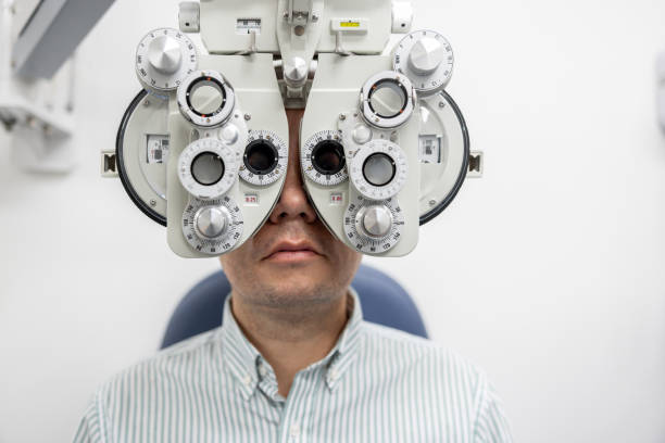 istock Patient getting an eye exam at the ophthalmologist 2023730598