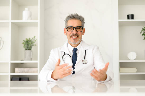 istock Experienced confident senior doctor with grey hair 2023763825