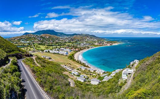 St Kitts Aerial Panorama from Timothy Hill