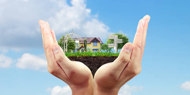 istock House model house concept in  hand 2023801126