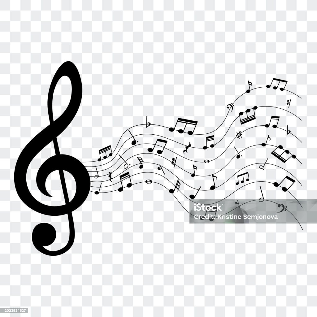 Musical Notes Isolated Music Notes Isolated Musical Element Vector Illustration Stock ...