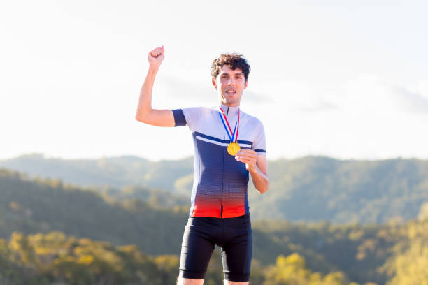 istock Athlete with gold medal: Inspiring Victory 2023840791